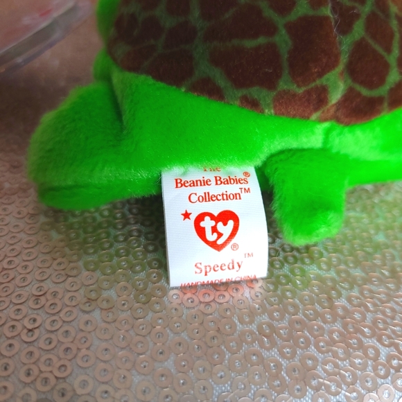Ty Beanie Baby "Speedy" BNWT green turtle 🐢 - RARE - Picture 4 of 7
